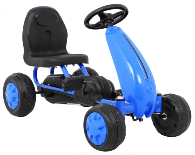 Erster Pedal-Gokart Für Kinder mit Kettenantrieb in Weiß – blau