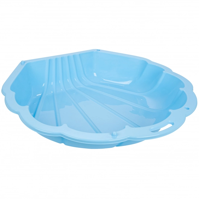 Verschließbare Muschel Sandkasten blau - 1 Stk.