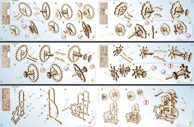 Ugears 3D Holzpuzzle Dynamometer