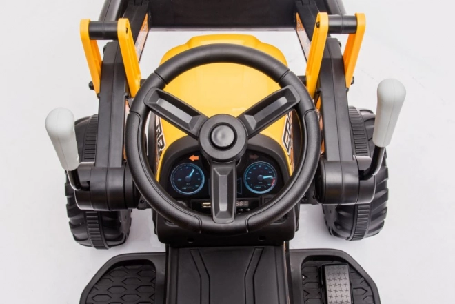 Elektrischer Traktor mit Schaufel Gelb