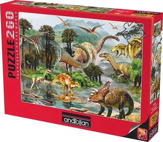 Puzzle Welt der Urzeit-Dinosaurier