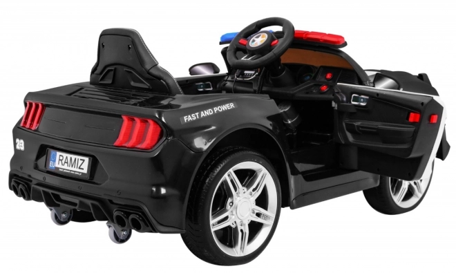 Elektrisches Kinderauto GT Sport Polizei Schwarz
