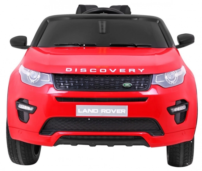 Kinder Land Rover Discovery Rot + Fernbedienung + 5 Stück Gurte + Sitzverstellung + EVA + MP3 LED