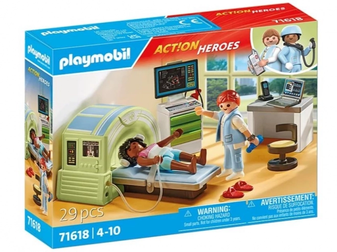 Playmobil Radiologie-Patient beim MRT