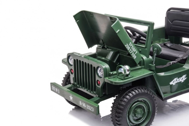 Elektroauto für Kinder 4x4 Armeegrün