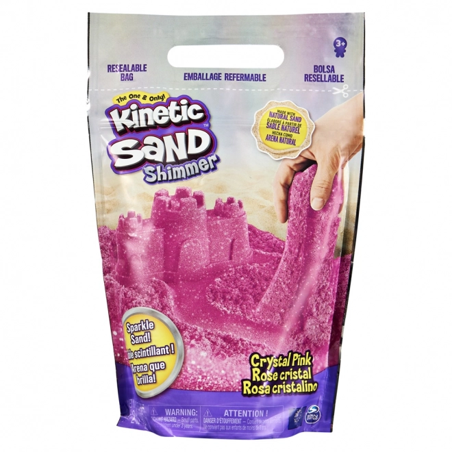 Kinetischer Sand Verpackung glitzernder rosa Sand 0,9 kg