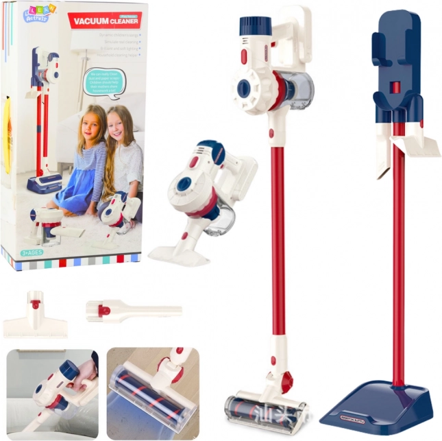 Kinderreinigungsset mit weißem Standstaubsauger
