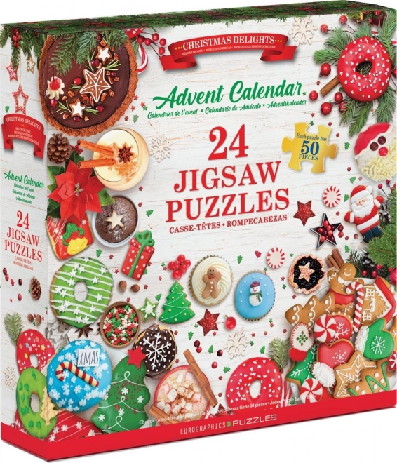 Adventskalender Puzzle Weihnachtsleckereien von Eurographics