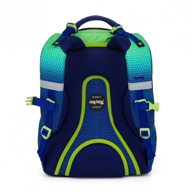 Schulrucksack OXY Ombre Blau-Grün