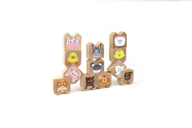 Holz-Balance-Spiel Haustiere