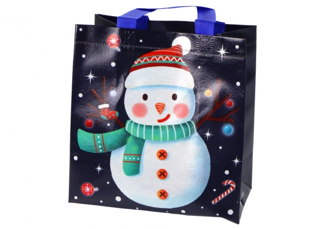 Geschenktasche mit Schneemann-Motiv