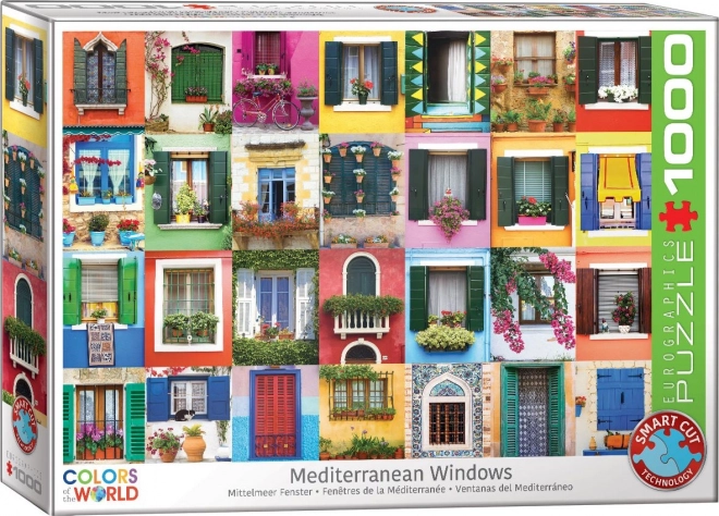Eurographics Puzzle Mediterrane Fenster 1000 Teile