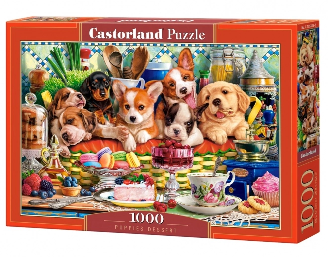 Puzzles 1000 Teile Welpen Dessert
