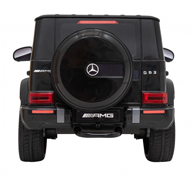 Mercedes AMG G63 für Kinder schwarz + Fernbedienung + MP3 LED + langsamer Start + EVA + Gurte