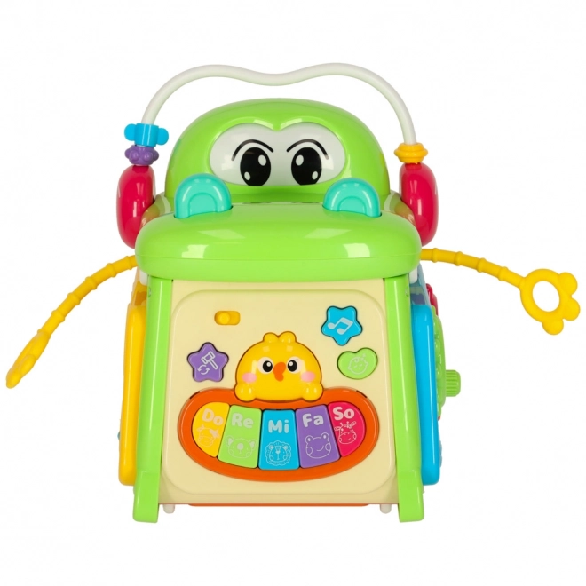 Lernspielzeugwürfel mit Sortierfunktion und Klavier Krokodil 4 in 1