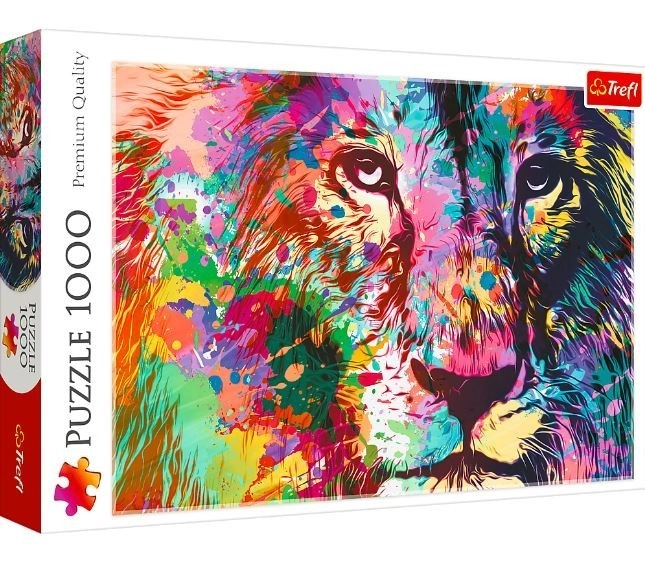 Farbenfroher Löwe Puzzle 1000 Teile