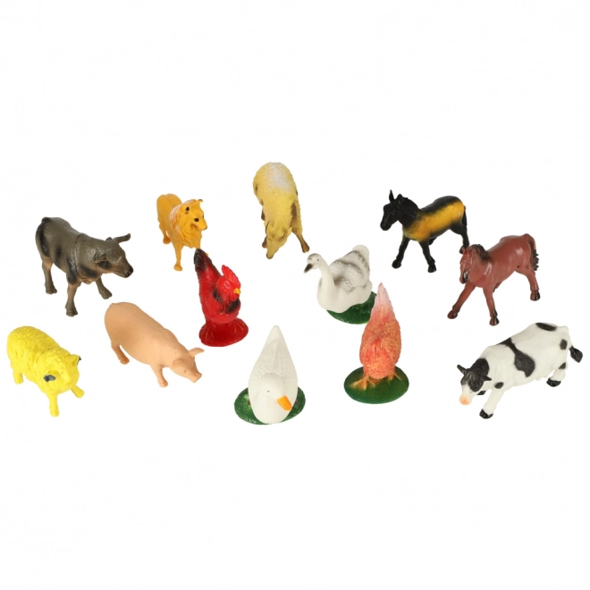 Bauernhoftiere Spielfiguren-Set 12er Pack