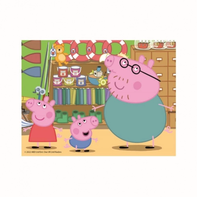 Dino Bilderwürfel Peppa Pig, 12 Würfel