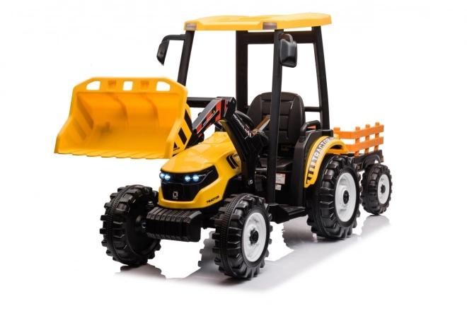 Kindertraktor mit Anhänger Gelb