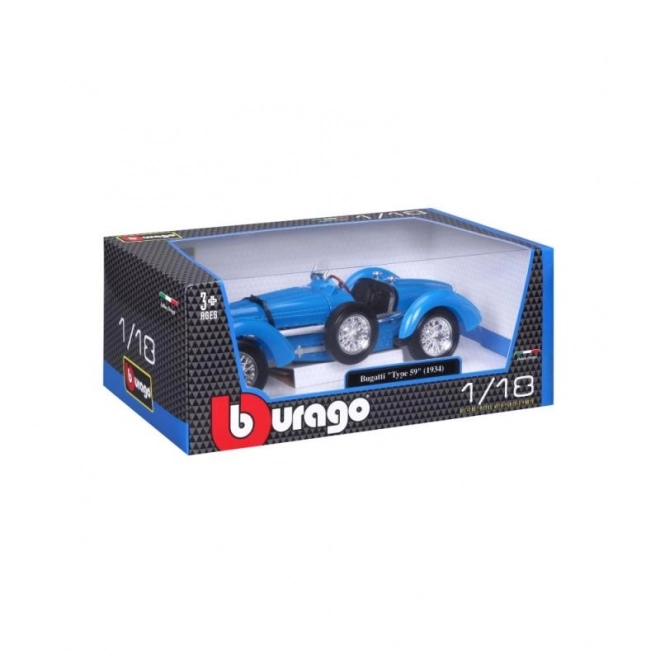 Bburago Bugatti Type 59 Modellauto Blau