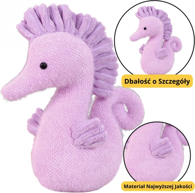 Plüschspielzeug Lila Seepferdchen 25 cm