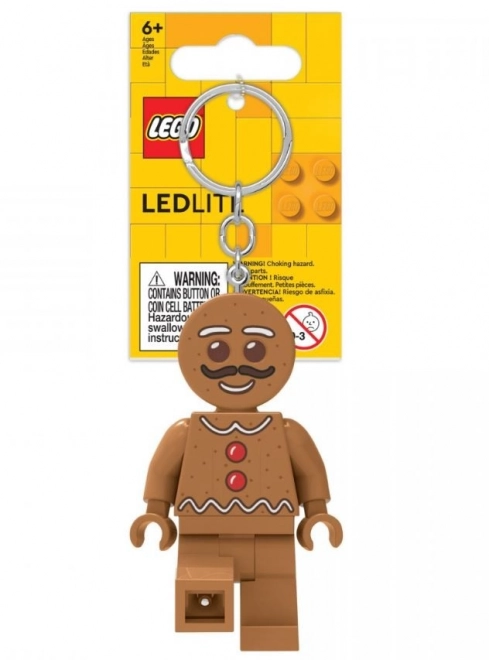 Schlüsselanhänger mit LED-Lampe Lebkuchenmann