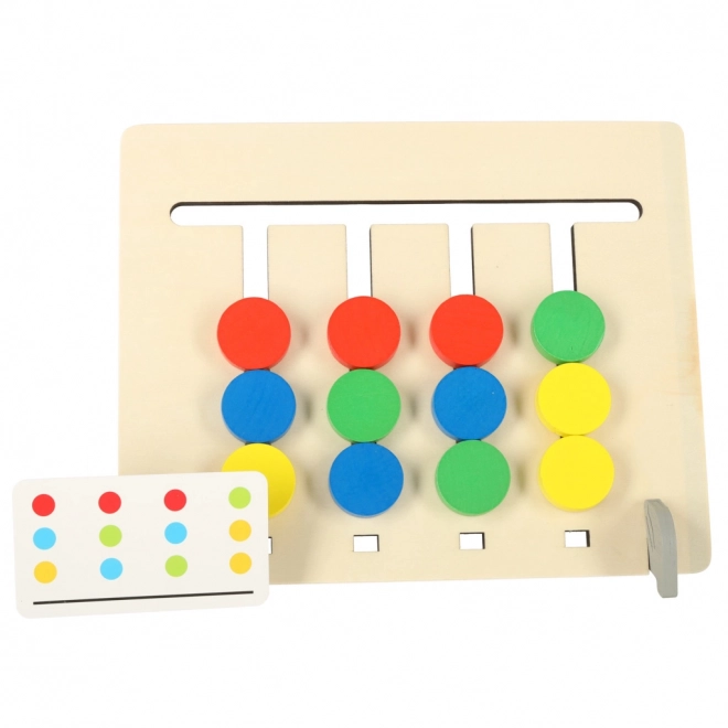 Holzpuzzle Montessori Früchte Farben Spiel