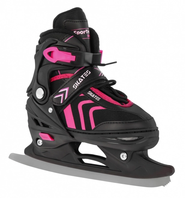 4-in-1 Rollschuhe, Schlittschuhe, Skates Set für Kinder Größe 29-33 Pink