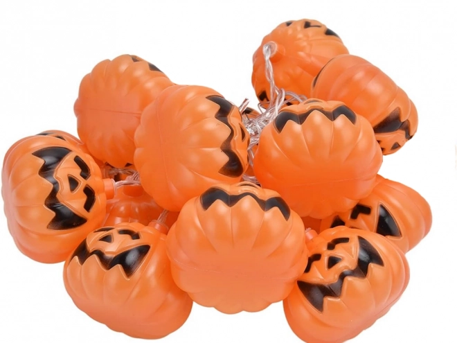 Halloween Kürbis LED Lichterkette 200cm