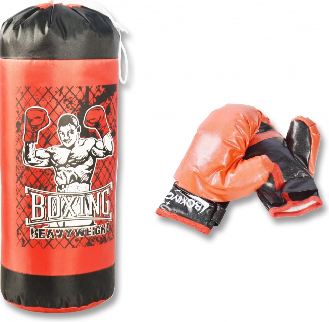 Boxsack mit Handschuhen