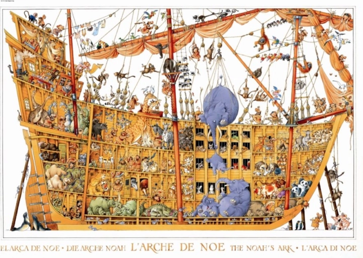 Puzzle Arche Noah 2000 Teile von HEYE