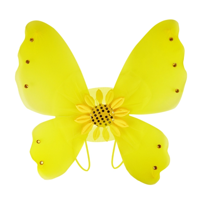 Leuchtende Flügel mit Sonnenblume