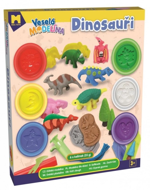 MODELO Fröhliches Knetset Dinosaurier