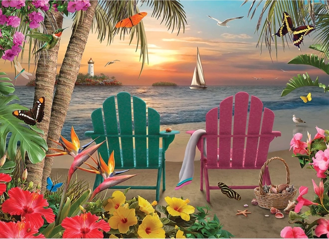 Puzzle Paradies auf der Insel COBBLE HILL 500 Teile