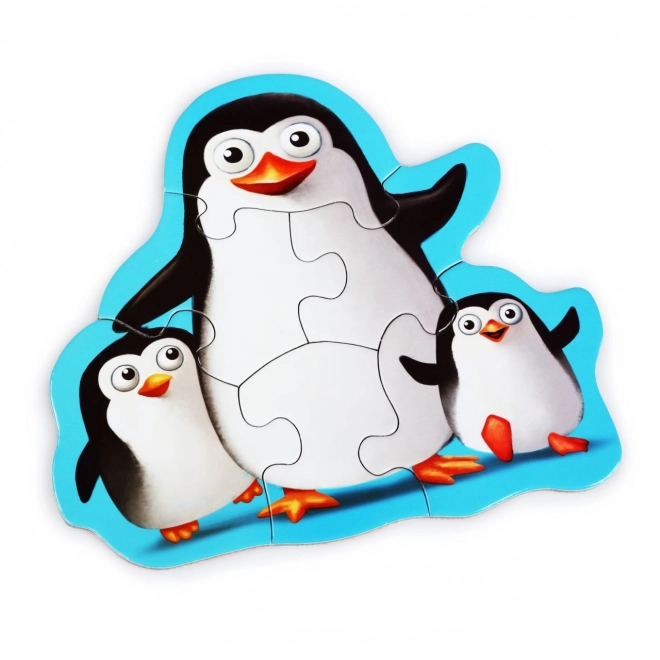 Puzzlika Tiere mit Jungen Puzzle Set