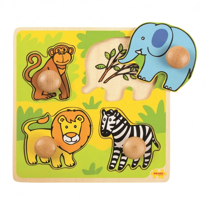 Safari-Steckpuzzle von Bigjigs Toys