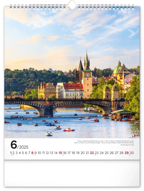 Wandkalender Prag 2025