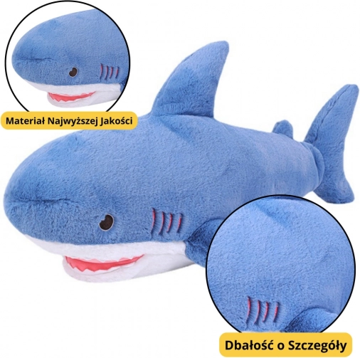 Plüschspielzeug Blauer Plüschhai 56 cm