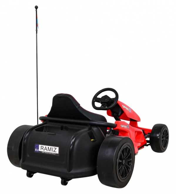 Speed 7 Drift King batteriebetriebenes Gokart für Kinder Rot + Drift-Funktion + Sportsitz + 2 Geschwindigkeiten + EVA