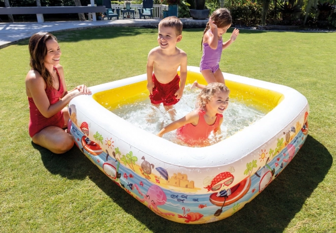 Aufblasbarer Pool mit Dach für Kinder