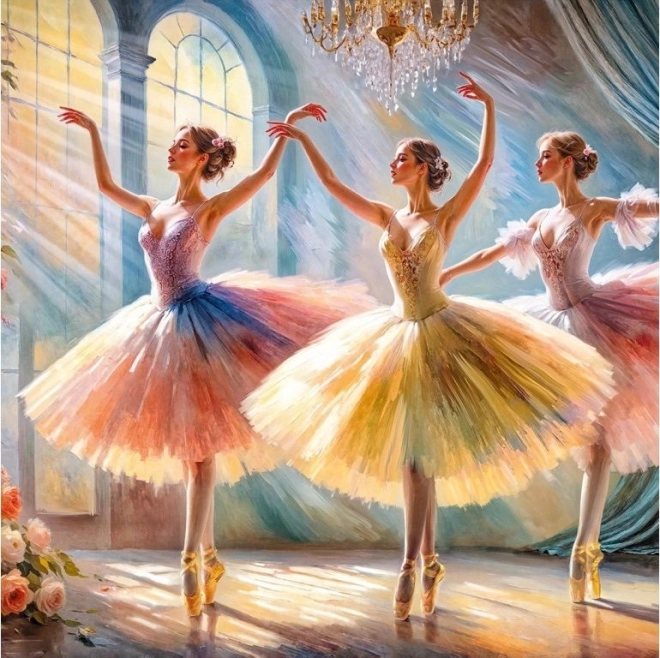 Puzzle Drei Ballerinas 1000 Teile CHERRY PAZZI