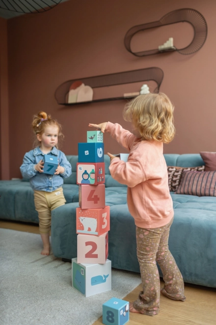 Stapelspiel für Kinder mit Zahlen