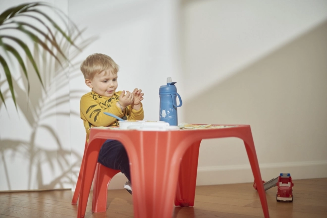 Pulverblau Edelstahl-Thermoskanne für Kinder