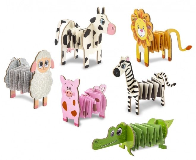 Faltbare Akkordeon-Papier-Tiere Moxy