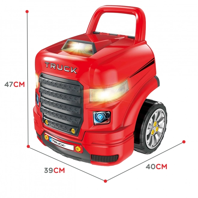 Woopie große LKW-Bausatz mit Zubehör 61 Teile