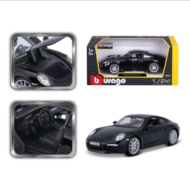 Porsche 911 Carrera S Modellauto 1:24 Schwarz