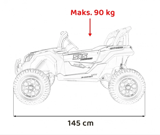 Rosa Geländewagen UTV X3