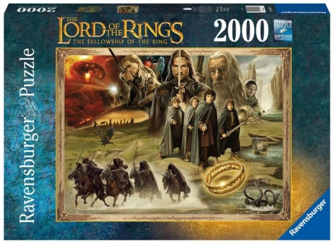 Puzzle Der Herr der Ringe: Die Gefährten 2000 Teile