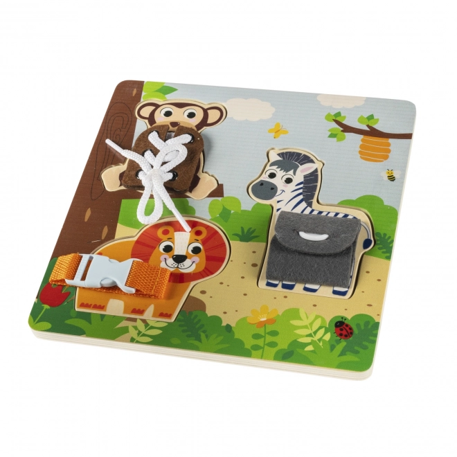 Montessori-Holzpuzzle Safari-Abenteuer für Kinder