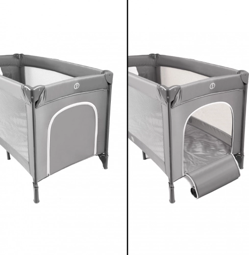 Atmungsaktive Seiten und seitlicher Reißverschluss-Einstieg